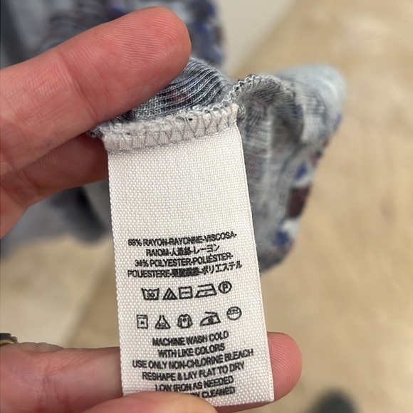 Free People Pick Me Up Hear Her Boho Oversized Top Size XS - Picture 5 of 10